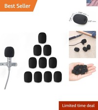 10 Pack Lavalier Mic Windscreen Covers - Reduces Noise Moisture
