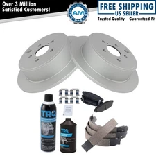 Rear Brake Pad & Rotor Kit Semi-Metallic Fits Subaru