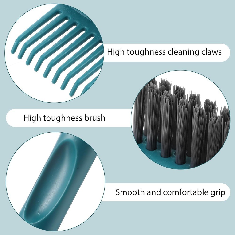 2-in-1 Hair Brush Cleaner and Remover Tool with Comb for Effective Cleaning at