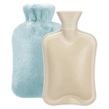 Hot Water Bottle Rubber with Soft Cover (2 Liter) Classic Hot Water Bag for P...