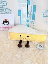 Jellycat Amuseables Brie Brand New with Tags AUTHENTIC Rare Retired 