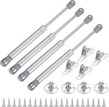 4 Pcs Gas Springs,Soft Close Hinges,Furniture Cabinet Door Lid Stay,100N/22.5LB
