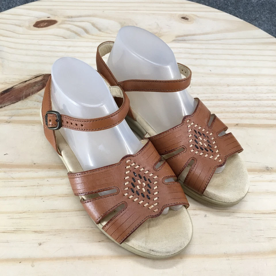Sas Tripad Comfort Sandals Womens 5 Wide Huarache Ankle Strap Brown Casual Wedge - Image 3 of 4