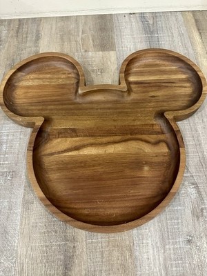 New PICNIC TIME Disney Mickey Mouse 16'' Acacia Wood Serving Board