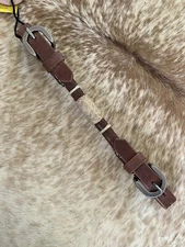 Western Harness Leather Rolled Curb Strap for Horse Bridles Horse Tack FREE SHIP