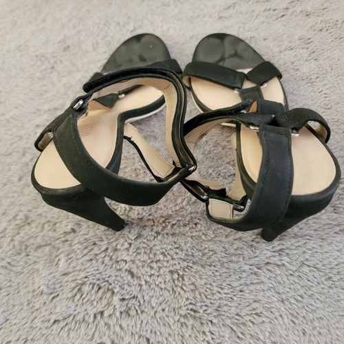 Nine West Mujer Talla 9M Tela Negra AVAYAO Tacones Tirantes Zapatos Punta Redondeada - Imagen 5 de 7