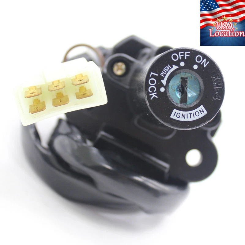Para Kawasaki Ninja ZX9R 1994 19995 1996 7 cables interruptor de encendido bloqueo motor llave Foto 3 de 4