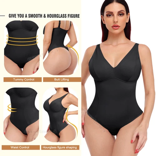 Fajas Colombianas Reductoras Jumpsuit integrierter BH Ganzkörper Body Shaper Top - Bild 4 von 49