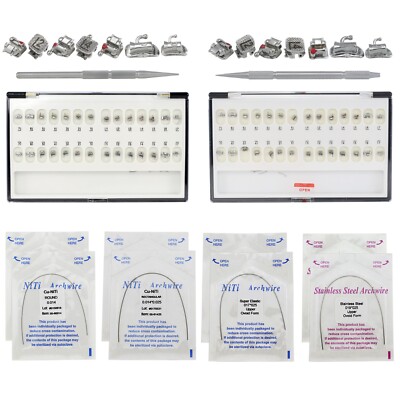 DAMON Q Dental Orthodontic Self Ligating Brackets Roth MBT Copper Niti Arch Wire