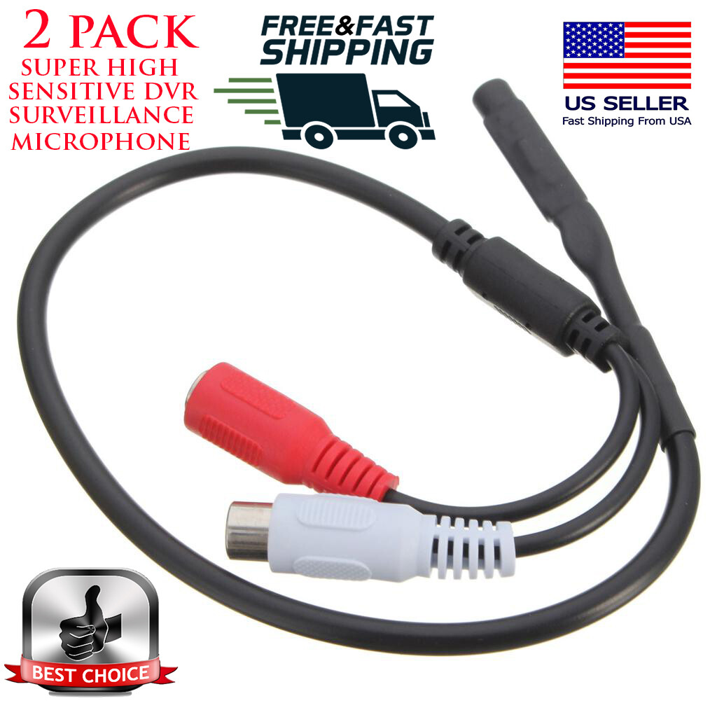 2 X ZOSI DVR NVR CCTV SECURITY CAMERA SURVEILLANCE MIC MICROPHONE 3YR WTY
