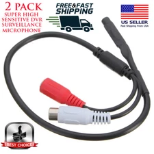 2 X ZOSI DVR NVR CCTV SECURITY CAMERA SURVEILLANCE MIC MICROPHONE 3YR WTY