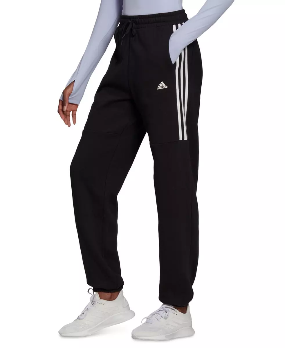 adidas ESF-12153 Women's High-Rise Sweatpants Multi Sport, Black/White, XS  | eBay