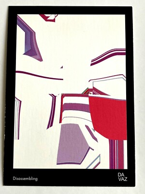 DA VAZ Disassembly Abstract Art Postcard NEW