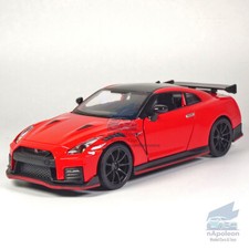 1:32 Nissan GTR R35 Nismo Modelo Coche Diecast Vehículo de Juguete Niños Regalo Colección Rojo