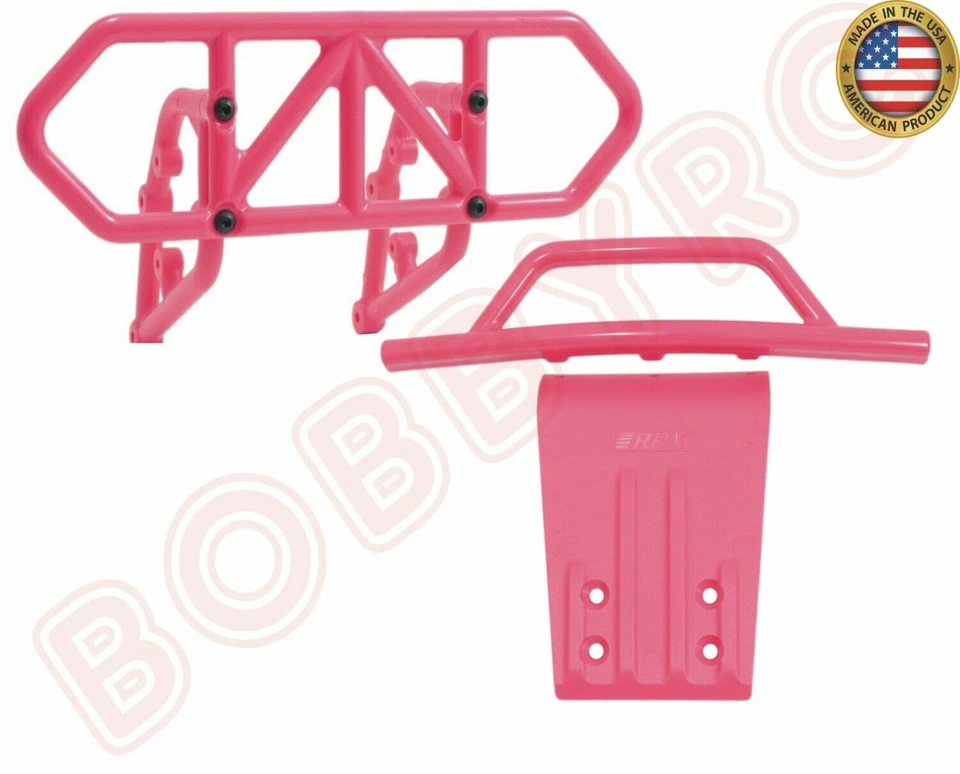 RPM Pink Suspension Arms, Gear Cover, Fr & Rr Bumpers For Traxxas Slash 2WD - Image 3 of 4