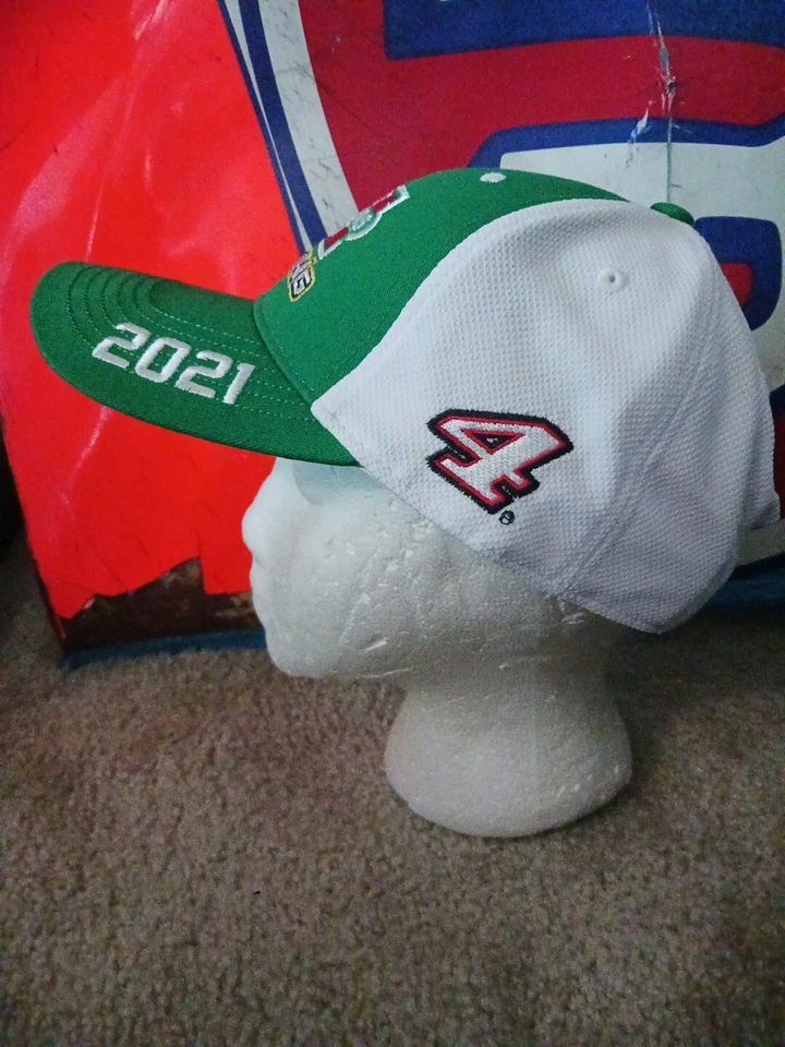 Sombrero fantasma Victory Lane emitido por el equipo Stewart-Haas Racing Hunt Bros NASCAR Harvick Foto 3 de 4