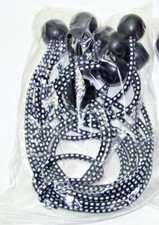 9" Black Ball Bungee Cord Bungie Heavy Duty Tarp Tie Downs Straps Canopy Bungees