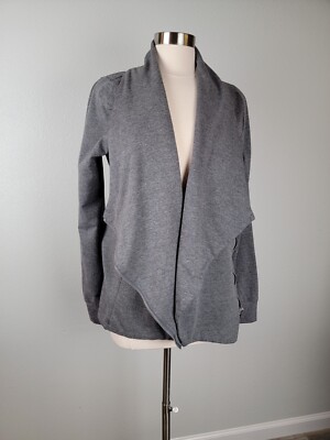 EYN Sweatshirt Open Front Cardigan Sweater Gray  size Medium