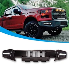 Raptor Style Front Bumper Charcoal Gray For 2015-2017 F-150（with Fog Light）
