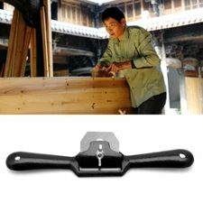 210mm Spoke Shave 2 Handed Flat Planer Tool For Woodwork Wood Work 45mm Blade