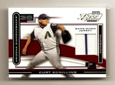 Curt Schilling 2003 Playoff Piece of the Game Worn Jersey Relic Stripe Mint AZ