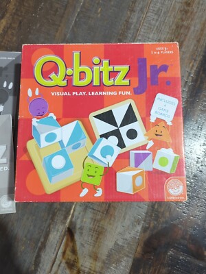 Q-BITZ Jr. - Board Game - 100% COMPLETE - 2016 Mindware Games Junior