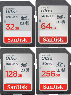 SD, SDHC, SDXC Speicherkarten SanDisk Ultra Class 10 - oder Aufbewahrungsbox 