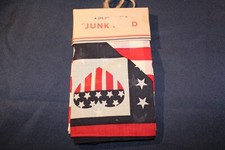 Set of 2 Junk Food Stars and Stripes Patchwork Bandanas with Heart