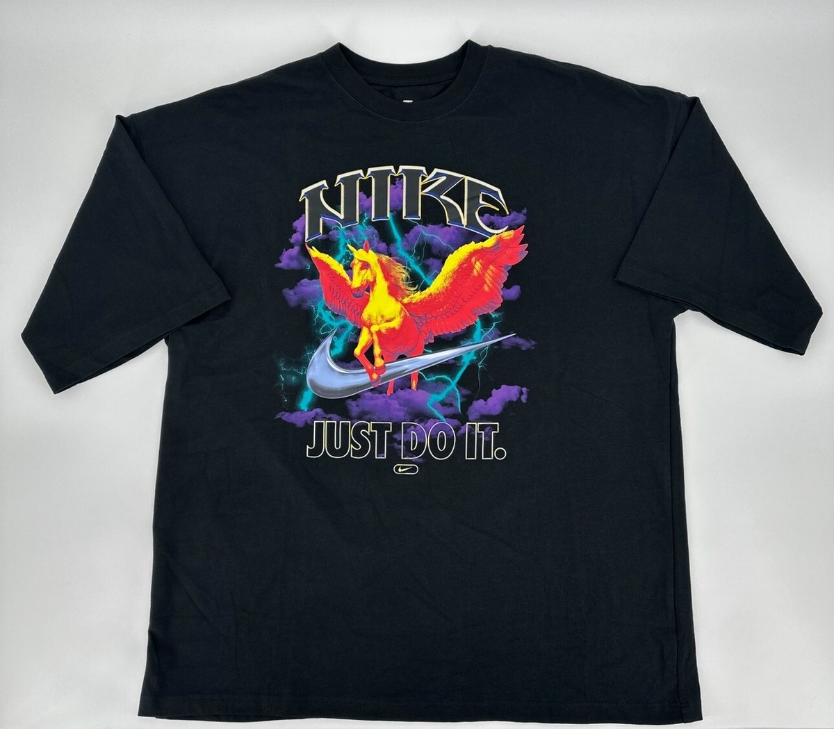 Nike Sportswear T-Shirt Men's Large-Tall Logo Tee Black