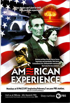 PBS American Experience Original Vintage Print Ad