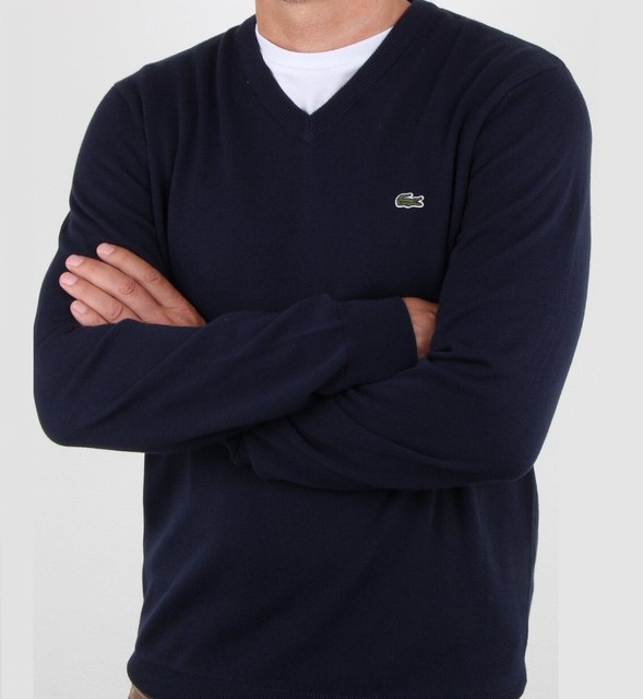 Lacoste 2016 Mens Ah3003 Wool V Neck 