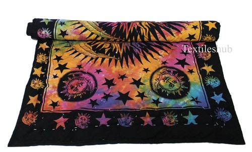 New Baby Blanket Quilt Indian Print Handmade Cotton Hand Fabric Kantha Bed Cover - Picture 81 of 82