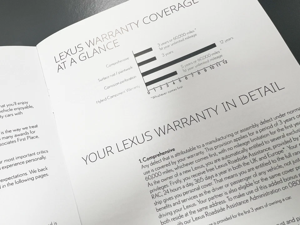 Lexus CT200 Hybrid Service History Book-Manual Blank For All Models - Image 4 of 4