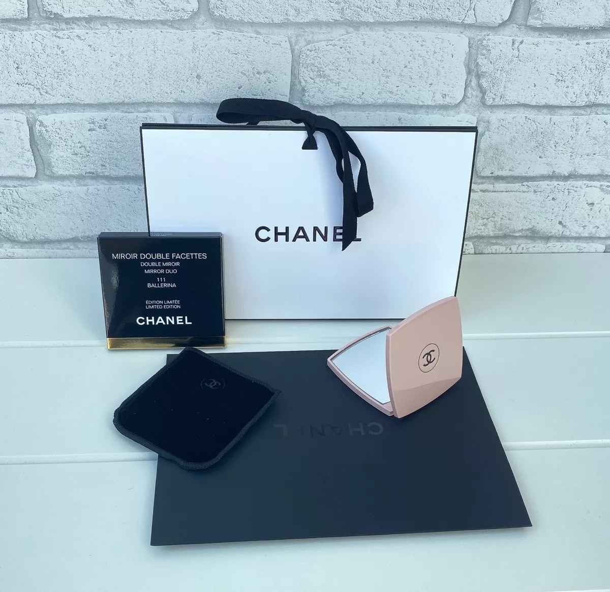 BNIB " CHANEL " 111 BALLERINA WITH LOGO MIROIR DOUBLE