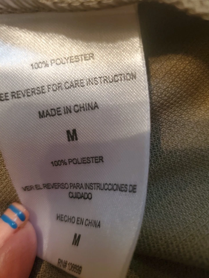 Camisa polo de pesca solar para hombre, talla mediana, caqui, ventilada en la espalda Foto 4 de 4