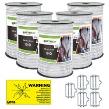 Taśma ogrodzeniowa TLDmax, 10 mm, wysokiej jakości szerokopasmowa do ogrodzenia koni, ogrodzenie elektryczne