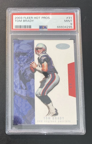 2003 Fleer Hot Prospects   # 31 Tom Brady PSA 9 - Low Pop  - Patriots