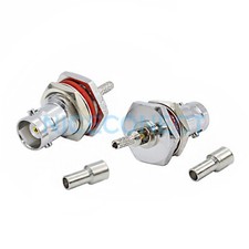 1x BNC Female Jack Bulkhead O-ring Crimp LMR100 RG316 RG174 Cable RF Connector