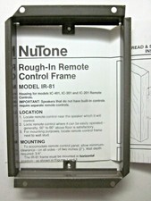 NuTone Rough-In IR-81 Intercom Remote Control Frame For IC201, 301, 401 Controls
