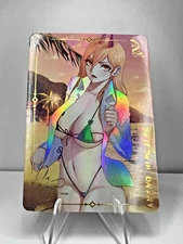 Power Chainsaw Man Engraved Holo Sexy Goddess Anime Waifu ACG Card