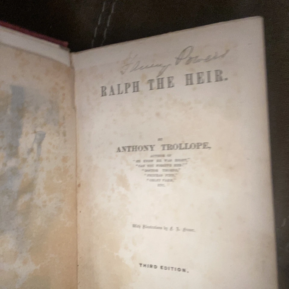 RALPH THE HEIR, Anthony Trollope 1872 - Image 3 of 4