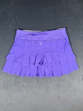 Ivivva by Lululemon Girls 12 Purple Ruffle Skort Tennis Running Athletic