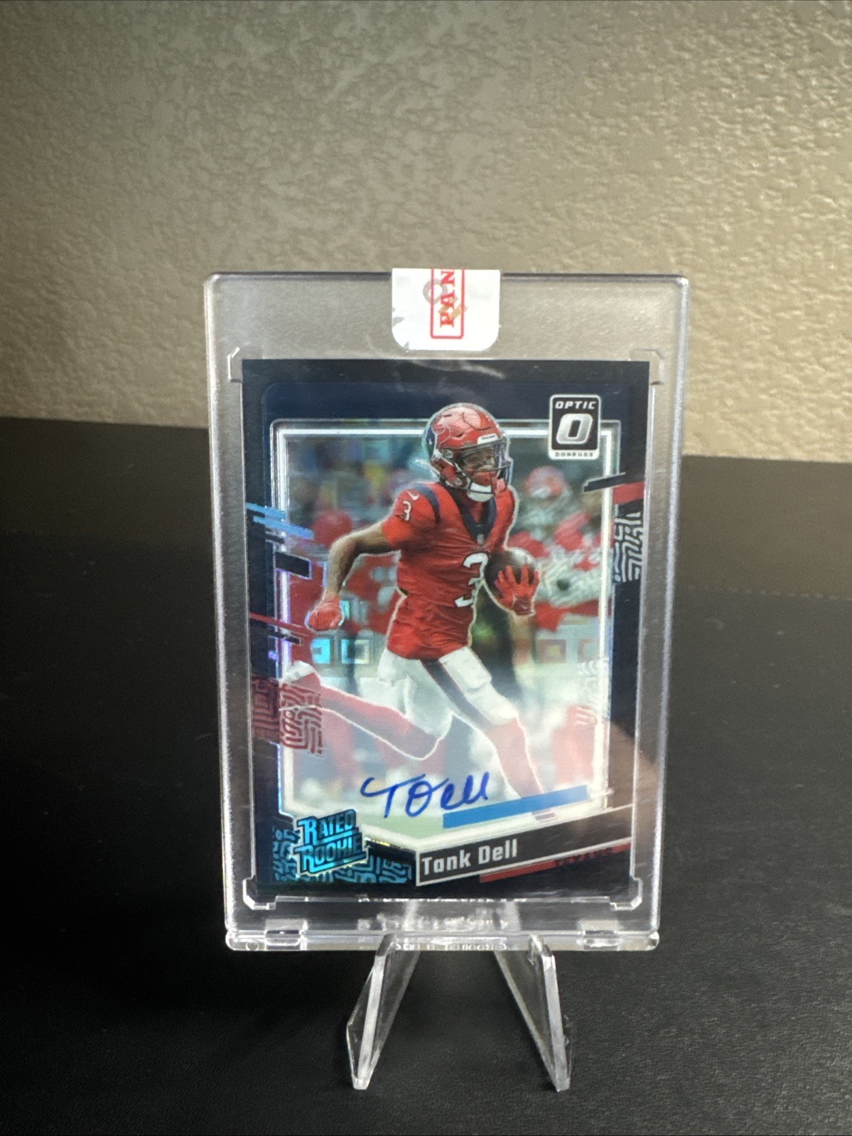 2023 Donruss Optic Tank Dell Rated Rookie Black Pandora Prizm Auto SSP /25