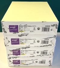 60# Canary Springhill Opaque 8.5"x11" Printer Paper 500/ream for Flyers, etc
