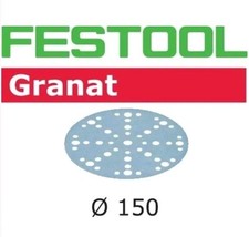 Image of Festool Granat 150mm Sanding Discs P150 Grit – Pack of 100 – 575165