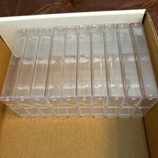Vintage New Clear Plastic Unbranded Cassette Tape Cases Case Empty Lot Of 10