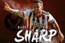 Billy Sharp Signed 6x4 Photo Sheffield United Genuine Signature Autograph + COA