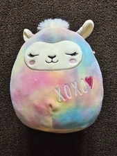 Squishmallows Leslie the Tie Dyed Llama Lamb 8 inch Plush Toy