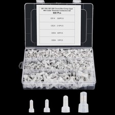 600pcs Closed End Crimp Connectors, Terminals, Closed End Wire Crimp Connecto...