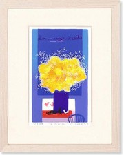 Kotaro Yoshioka "Yellow Flowers" Print, Contemporary Art Feng Shui Decor